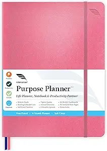 Purpose Planner Undated Monthly Weekly Daily Productivity Journal 2022 2023 Optimized Life, Goal ... | Amazon (US)