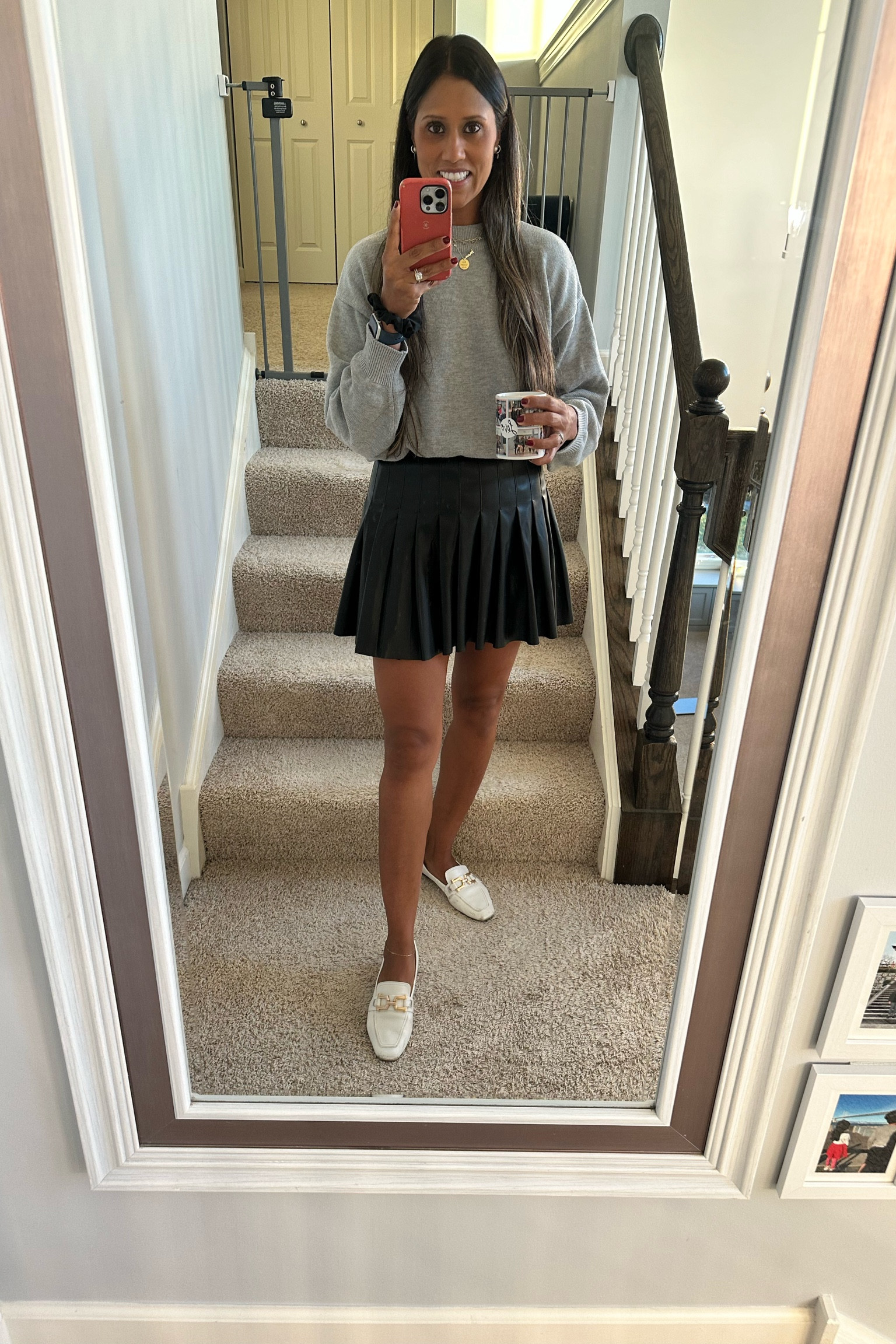 Headed to a beauty event at Nordstrom today! Obsessed with my skirt and love my grays such a cute fit to transition the season. Great brunch outfit 

#LTKFallSale #LTKStyleTip #LTKFindsUnder100