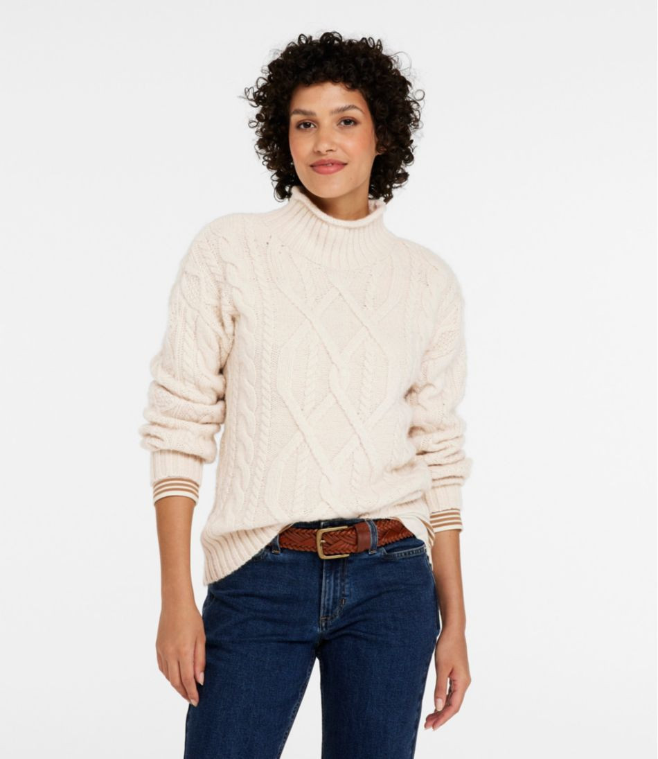 Women's 1912 Heritage Wool Blend Mockneck Sweater | L.L. Bean