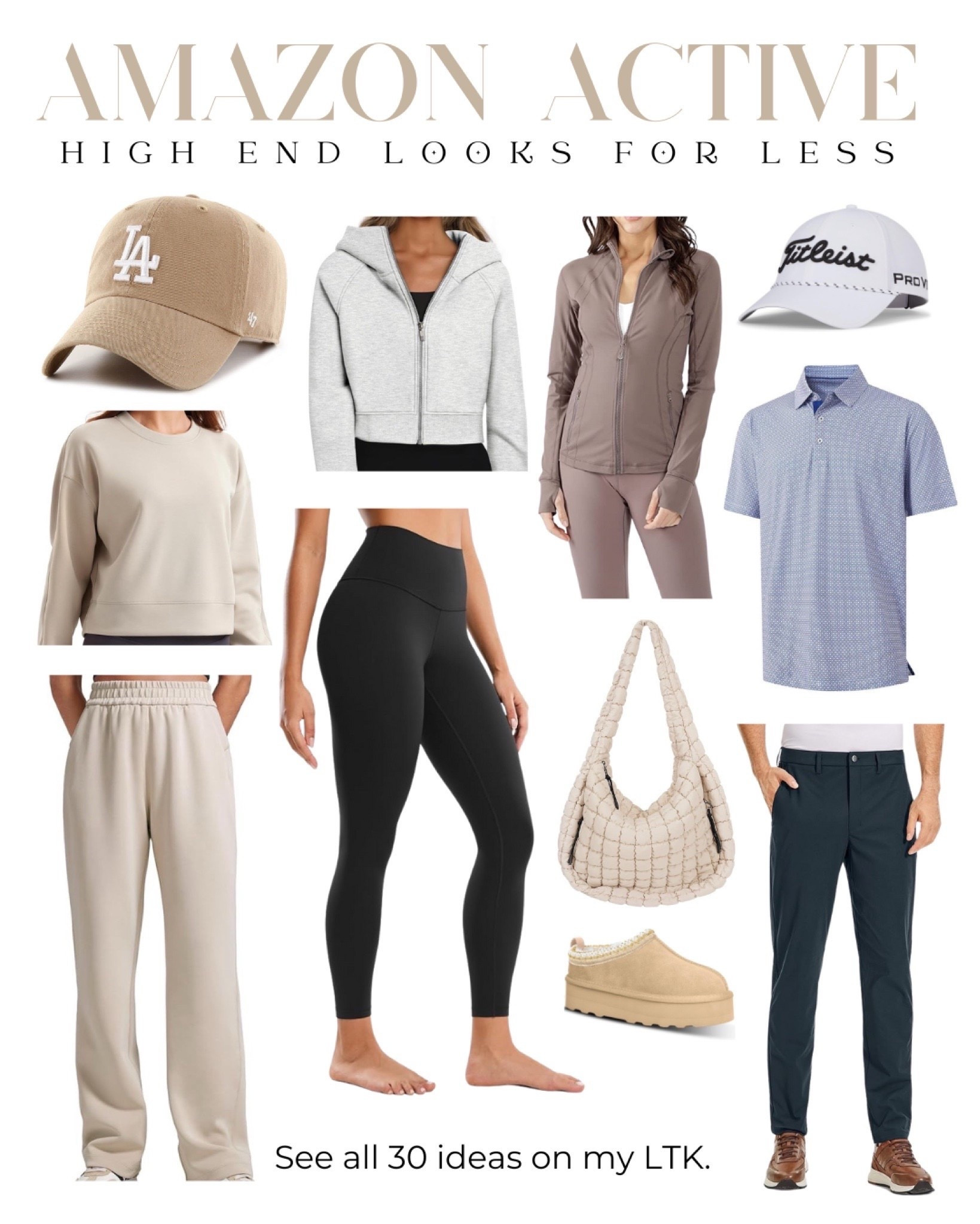 Amazon activewear with the high-end look minus the high-end price. Elevated basics, flattering fits and workout-to-everyday pieces that look far more expensive than they are.