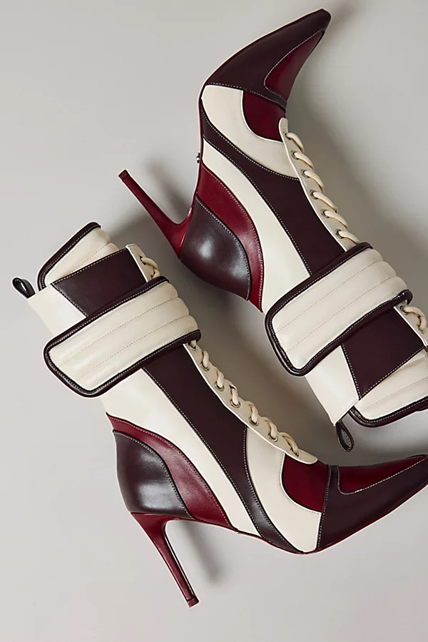 Azalea Wang Amada Stiletto Boot in Red, Women's at Urban Outfitters | Urban Outfitters (US and RoW)