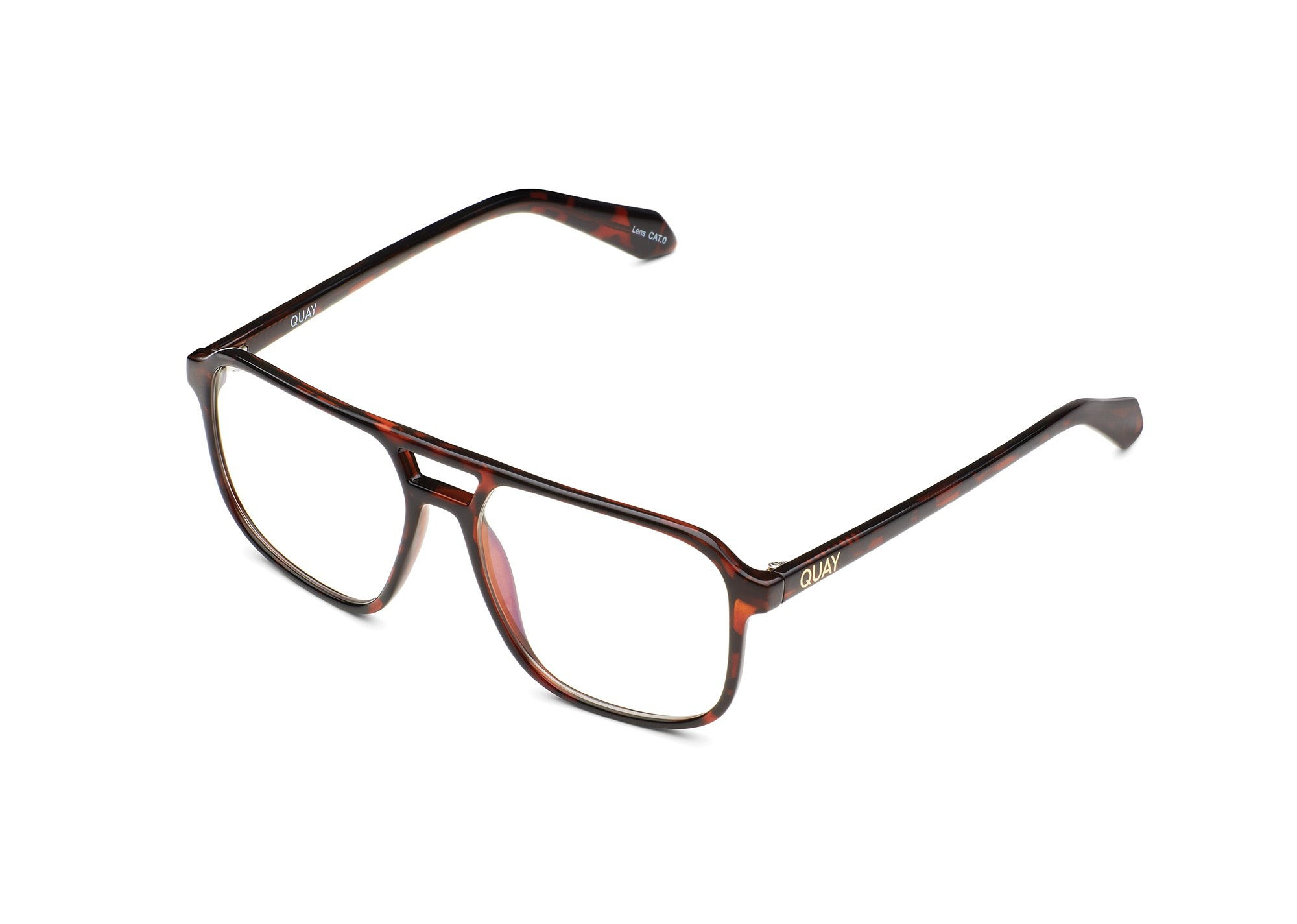 ON THE FLY RX - TORTOISE/CLEAR RX | Quay Australia