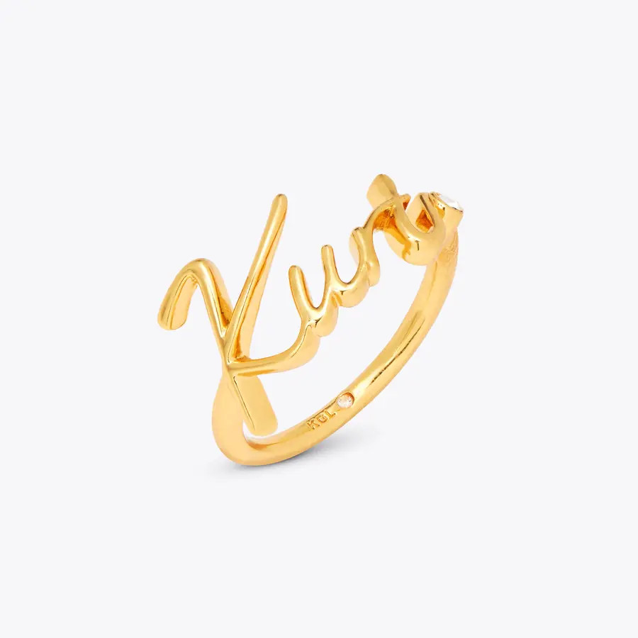 KURT SCRIPT RING  by KURT GEIGER LONDON | Kurt Geiger US