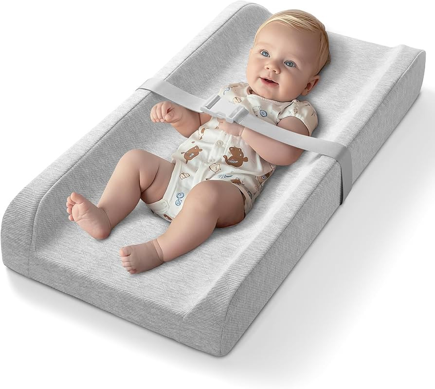 Changing Pad, Soft Baby Diaper Changing Pad, Waterproof Organic Cotton Contoured Foam Mat With Re... | Amazon (CA)