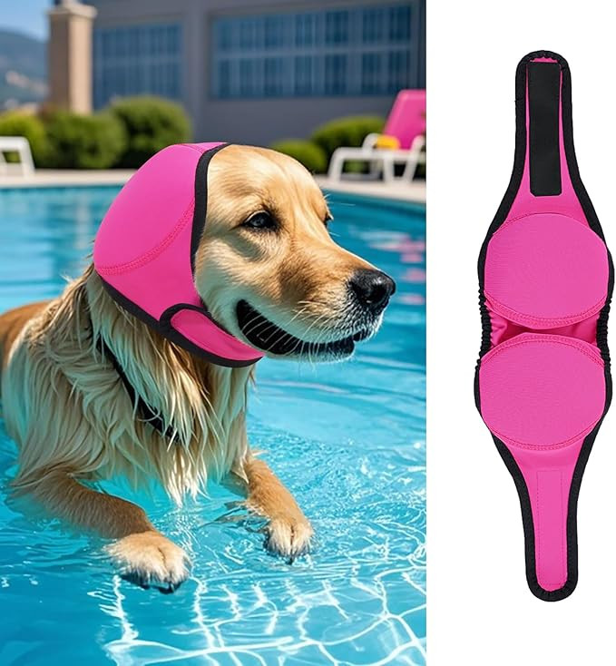 LIANZIMAU Dog Ear Covers for Bath, Swimming & Grooming Water Resistant Dogs Shower Cap Reusable D... | Amazon (US)