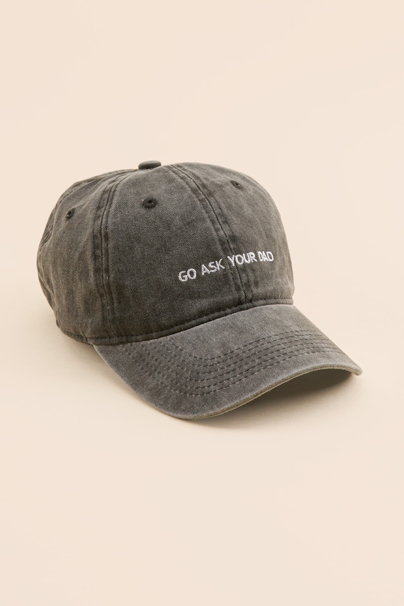 Go Ask Your Dad Baseball Hat | Francesca's