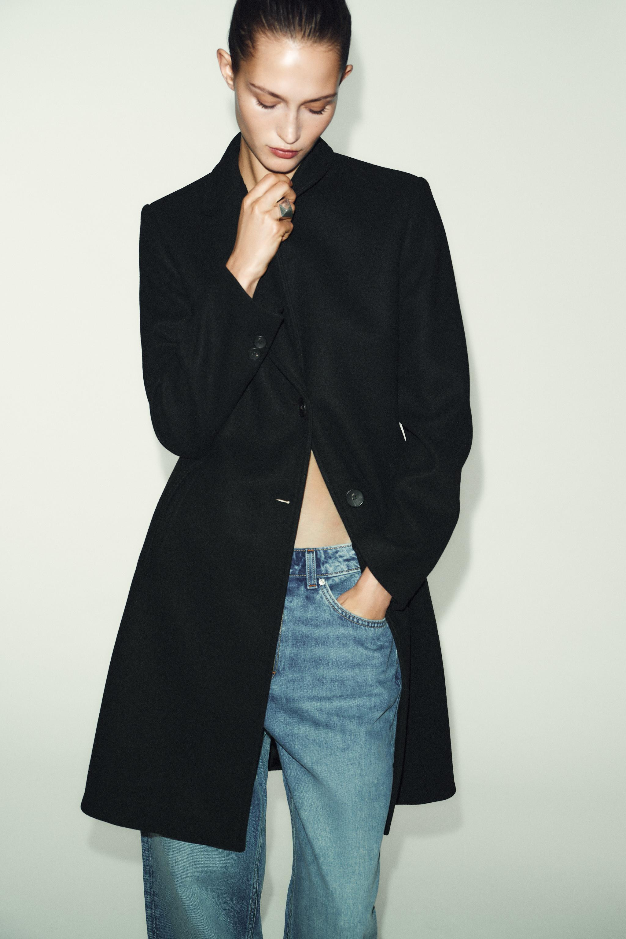 SOFT SHOULDER PAD COAT | Zara US