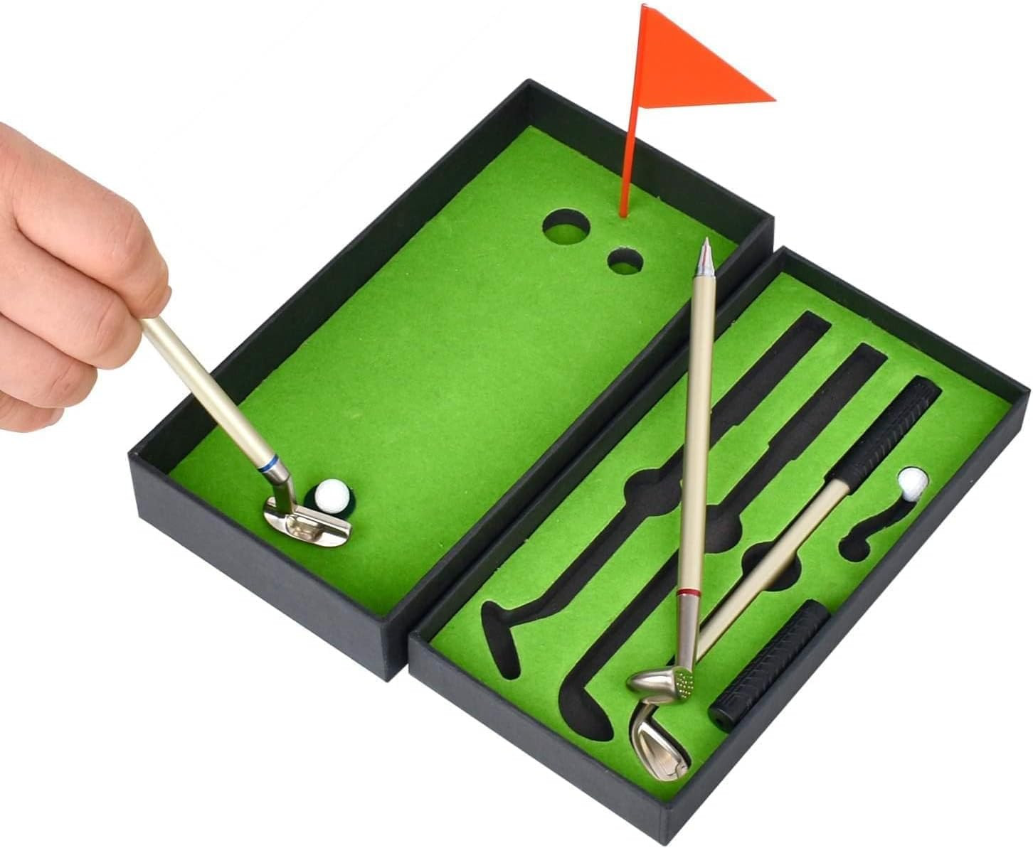 Mini golf set pen, red, blue and black three kinds of ink, suitable for office, study when tired ... | Amazon (US)