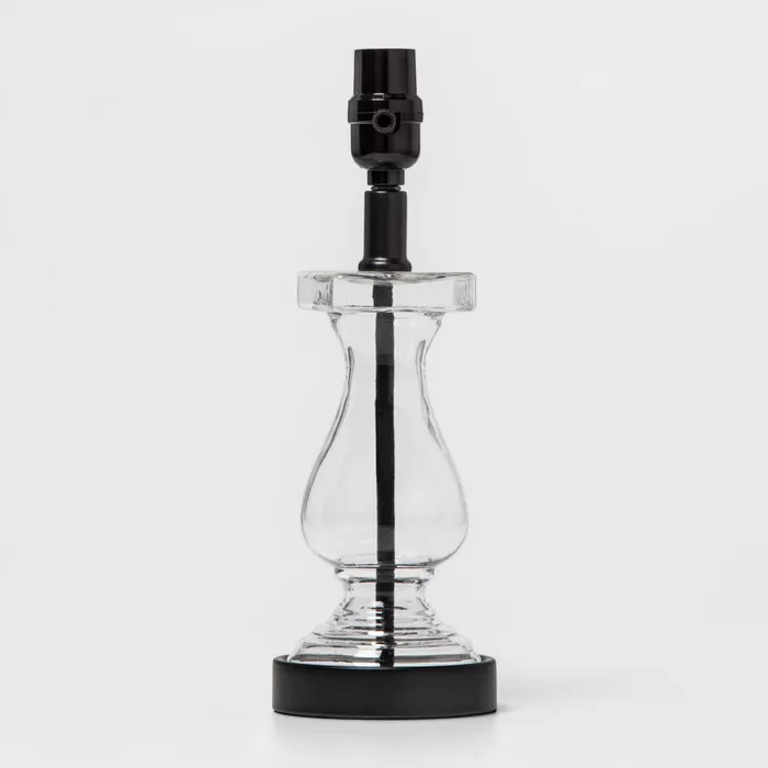 Small Glass Baluster Column Table Lamp Clear - Threshold™ | Target