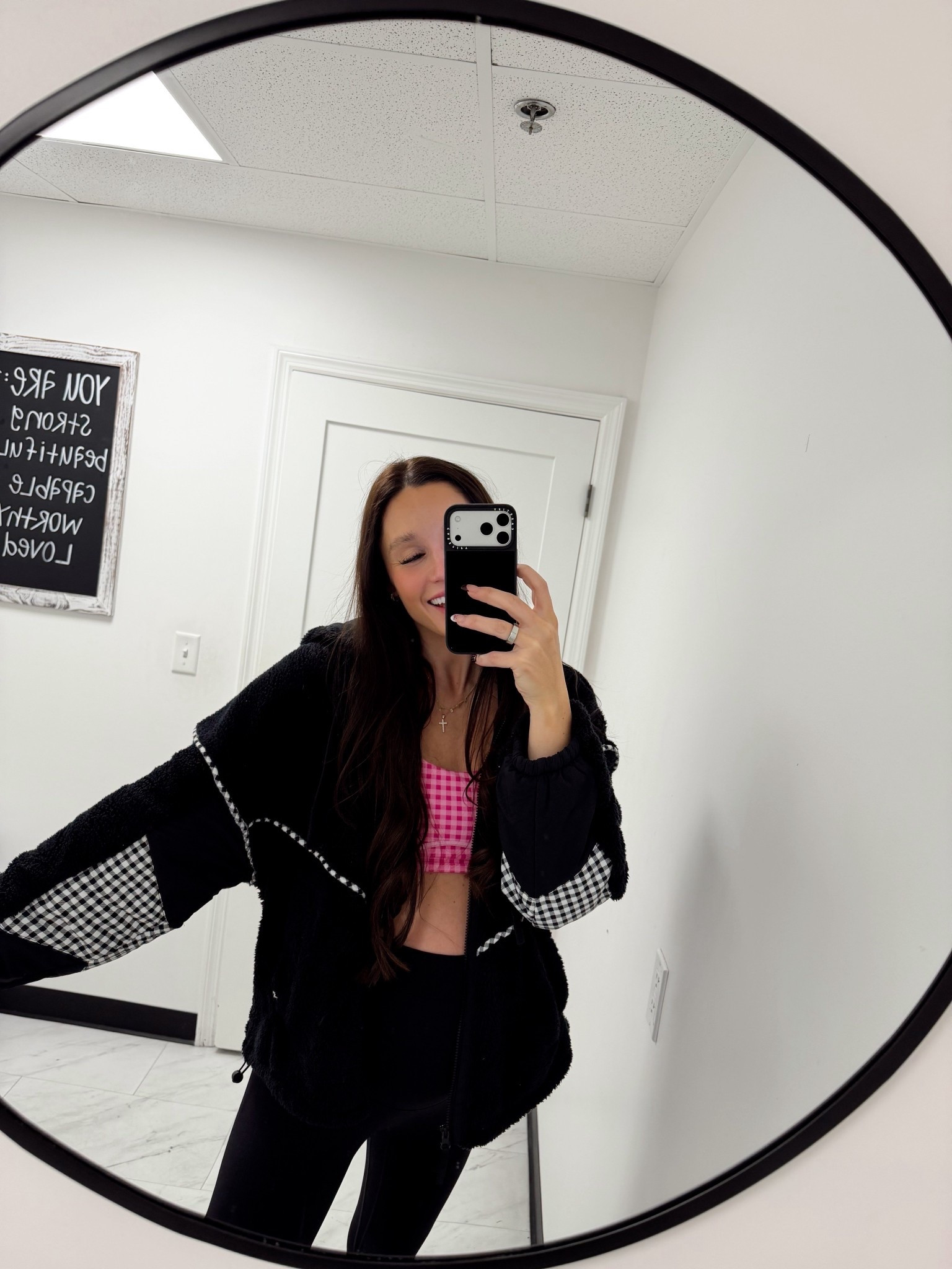 yall went crazy when I shared this jacket in the cream/brown color but the black/white is just as gorgeous 😍🤭

#LTKFindsUnder50 #LTKootd #LTKActive