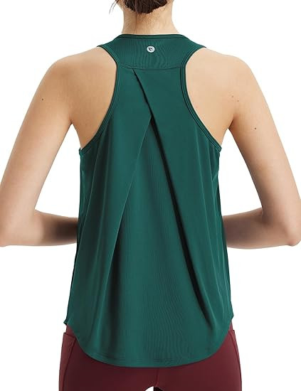 BALEAF Women's Workout Tops Sleeveless Running Athletic Shirts Tank Tops Racerback Quick Dry UPF ... | Amazon (US)