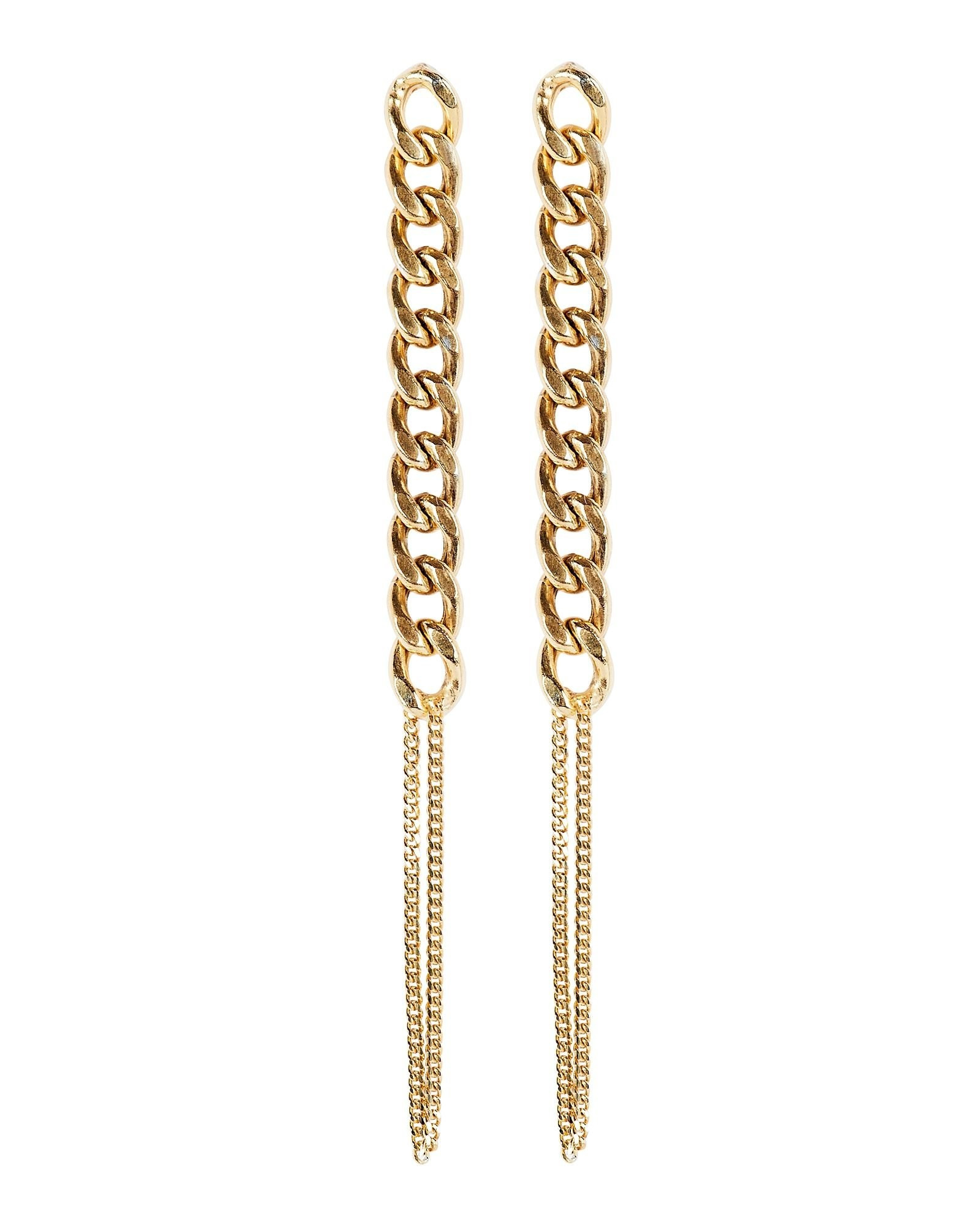 Linear Curb Chain Drop Earrings | INTERMIX