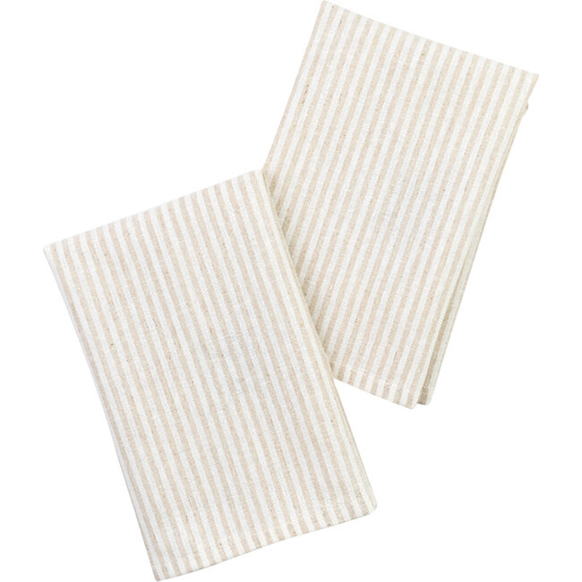 Tea Towels, Set of 2, Tan | Maisonette