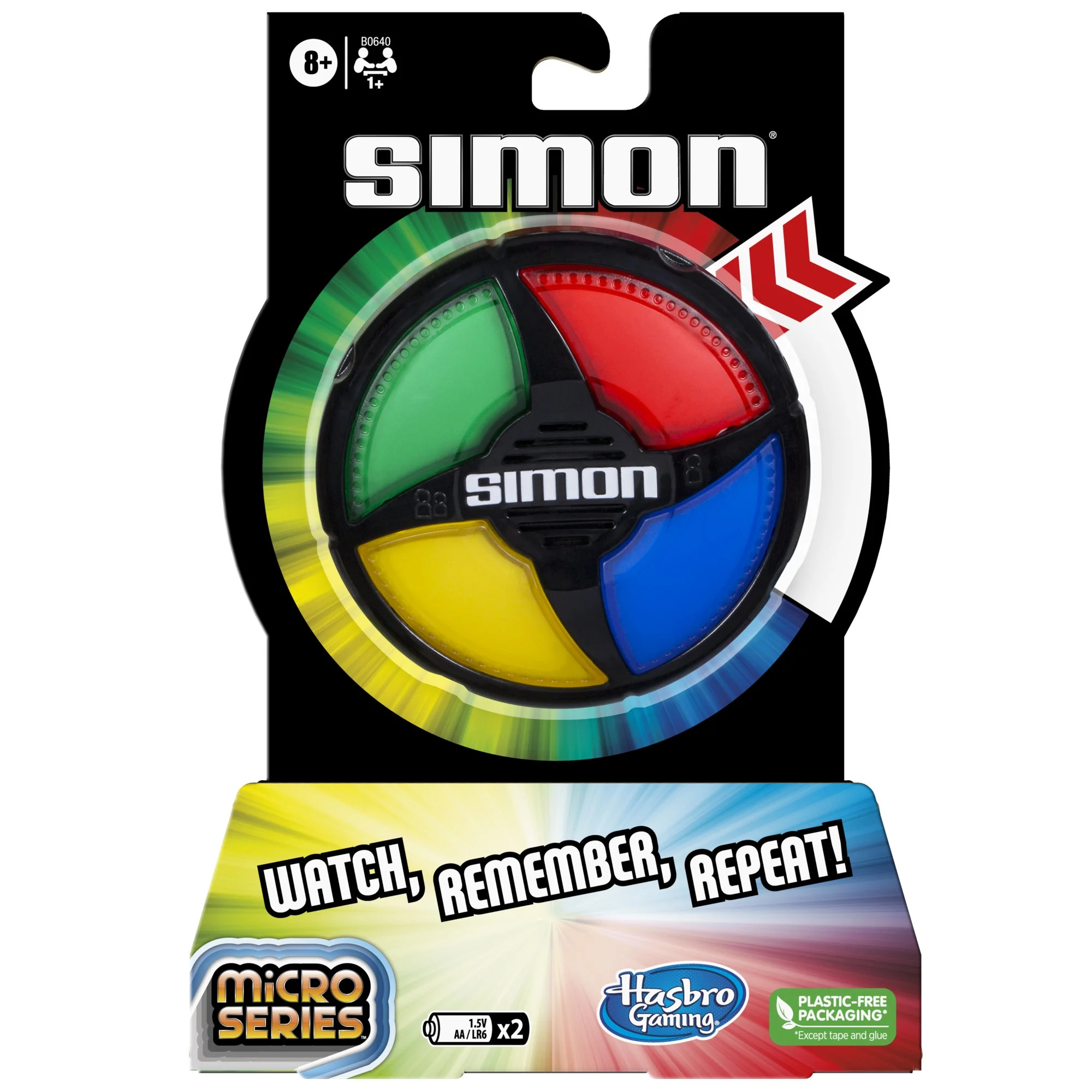 Simon Micro Series Electronic Game, Classic Gameplay in a Compact Size, Stocking Stuffers for Kid... | Walmart (US)