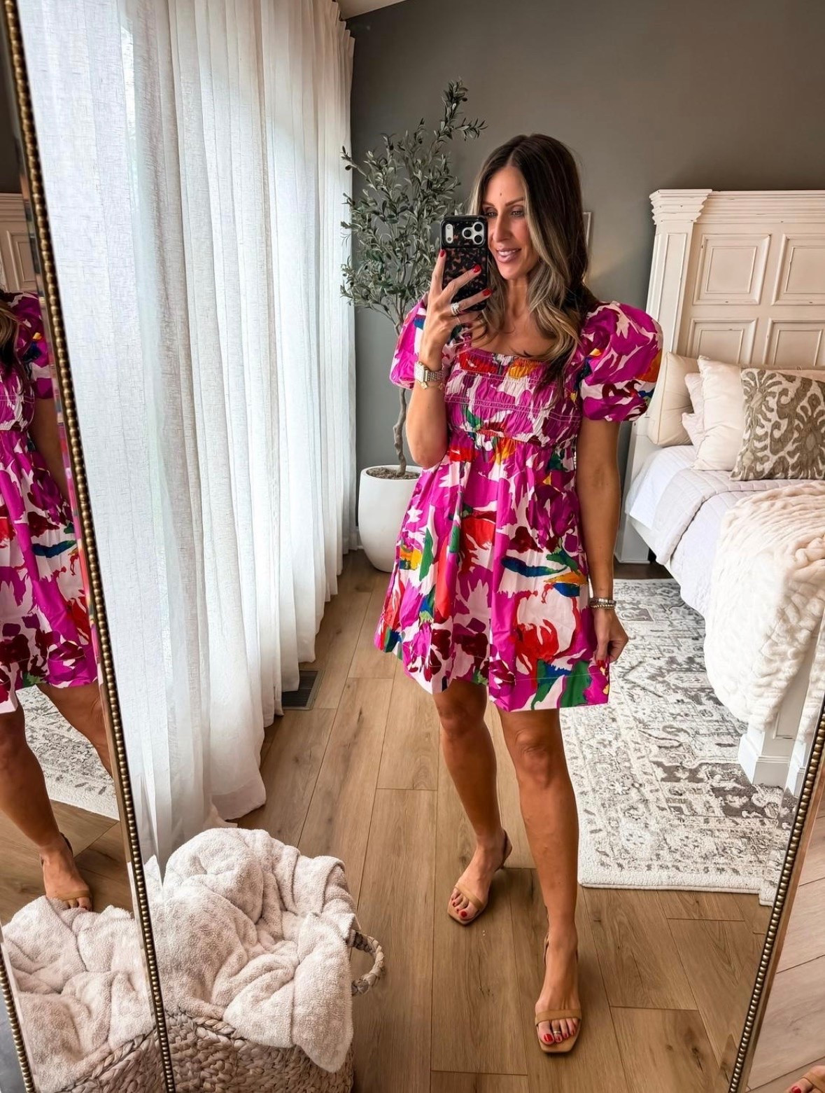 This pink floral dress is such a statement piece! 💗 The puff sleeves, flattering smocked bodice, and vibrant print make it perfect for brunch, baby showers, weddings, or any summer event. One of those dresses that instantly makes you feel put together.

Size M

pink floral dress, puff sleeve dress, summer dress, wedding guest dress, baby shower outfit, brunch outfit, colorful dress, feminine style, vacation outfit, boutique style, statement dress, themominstyle

#LTKootd #LTKSeasonal #LTKTravel