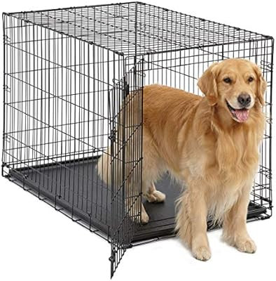 MidWest Homes for Pets Dog Crate | iCrate Single Door & Double Door Folding Metal Dog Crates | Fu... | Amazon (US)
