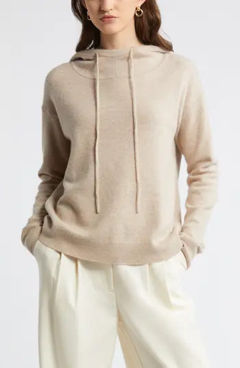Nordstrom Cashmere Blend Sweater Hoodie Sweater | Nordstrom | Nordstrom