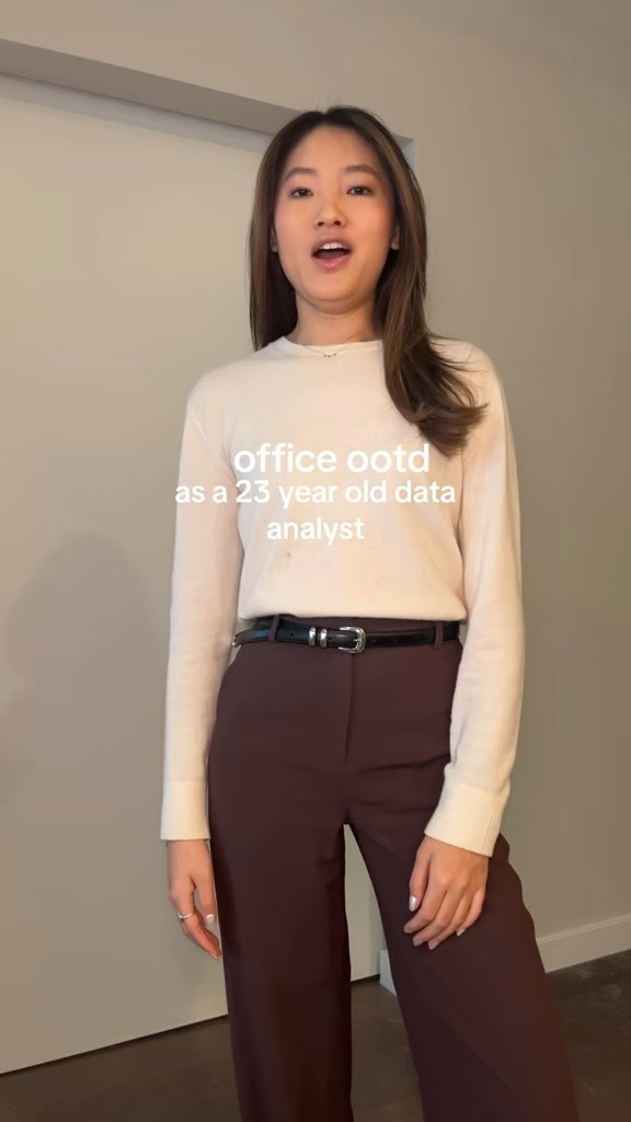 today’s office ootd @Aritzia @EVERLANE 

#officeootd #officeoutfits #corporateoutfits #officewear #workwear office outfit as a 23 year old data analyst, spring office outfit, fall office outfit, cashmere sweater, agency pants

#LTKgrwm #LTKootd #LTKWorkwear