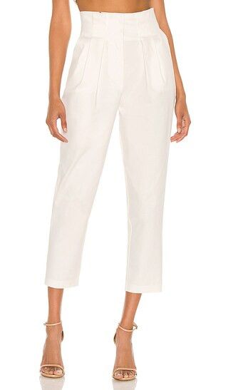 High Waist Canvas Pant in White | Revolve Clothing (Global)
