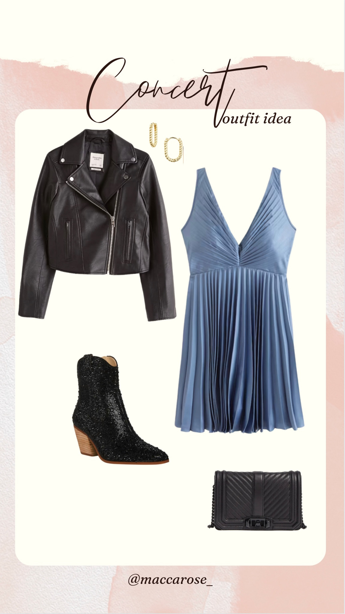 Concert look | mini dress | sparkle boots | western booties | black and blue | glam | moto jacket | sassy style | feminine look | fashion inspiration | abercrombie | Nordstrom | date night fashion 

#LTKFind #LTKstyletip #LTKSeasonal