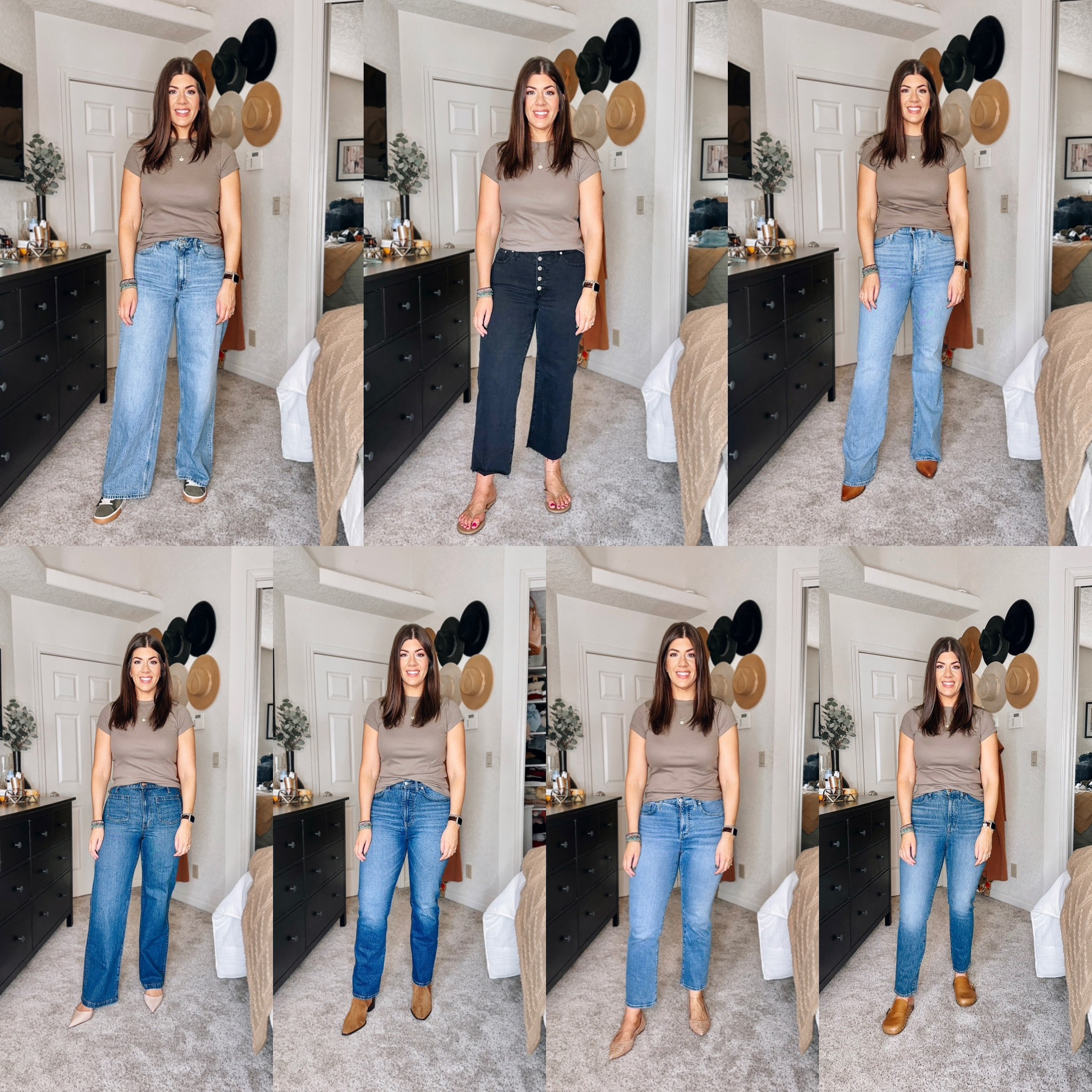 29 in all
Tall in flare and wide leg


#LTKsalealert #LTKfindsunder100 #LTKmidsize