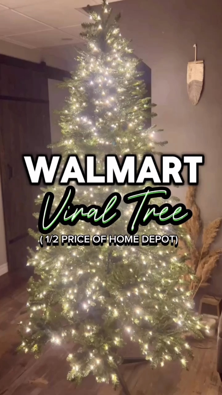 This Walmart tree is ab amazing deal for half the price! I love it 😍 #viralchristmastree #chriatmas2024 #homedepottree 

#LTKGiftGuide #LTKSeasonal #LTKHoliday