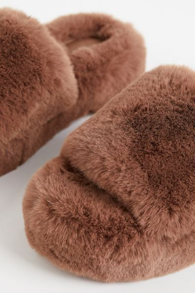 Faux Fur Slippers | H&M (US + CA)