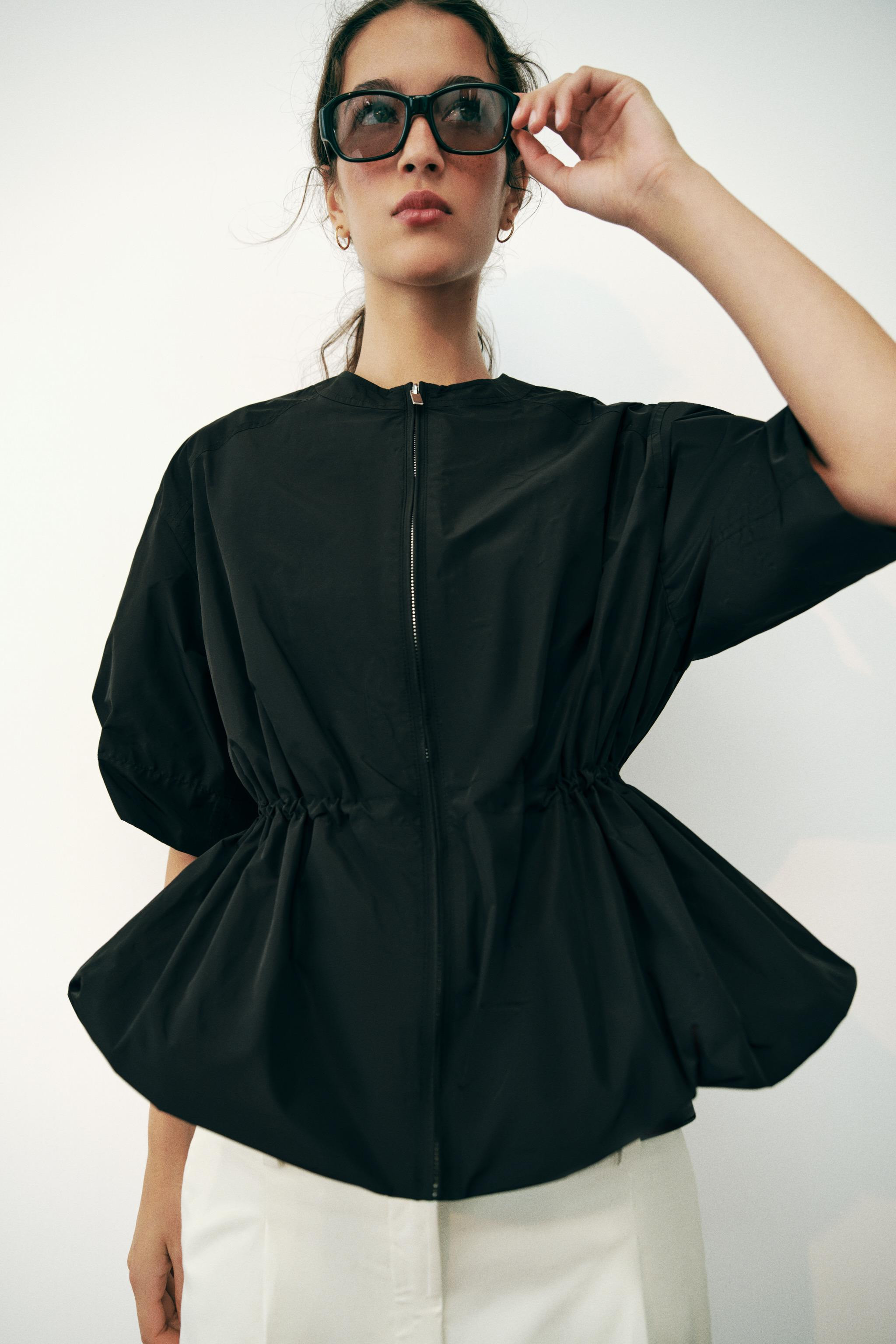 SHORT SLEEVE BALLOON PARKA | Zara US