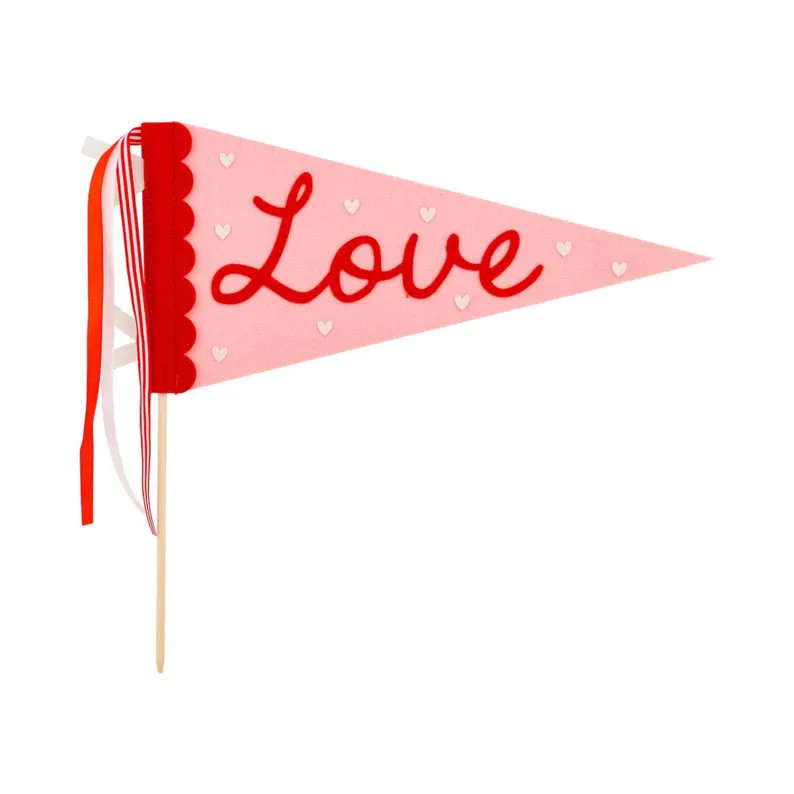 LOVE Felt Pennant Banner – Valentine’s Day Decoration - Etsy | Etsy (US)