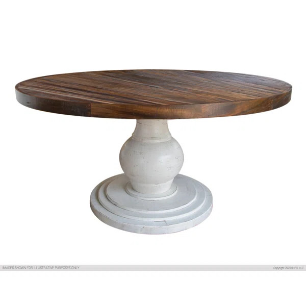 Delborah Round Solid Wood Dining Table | Wayfair North America