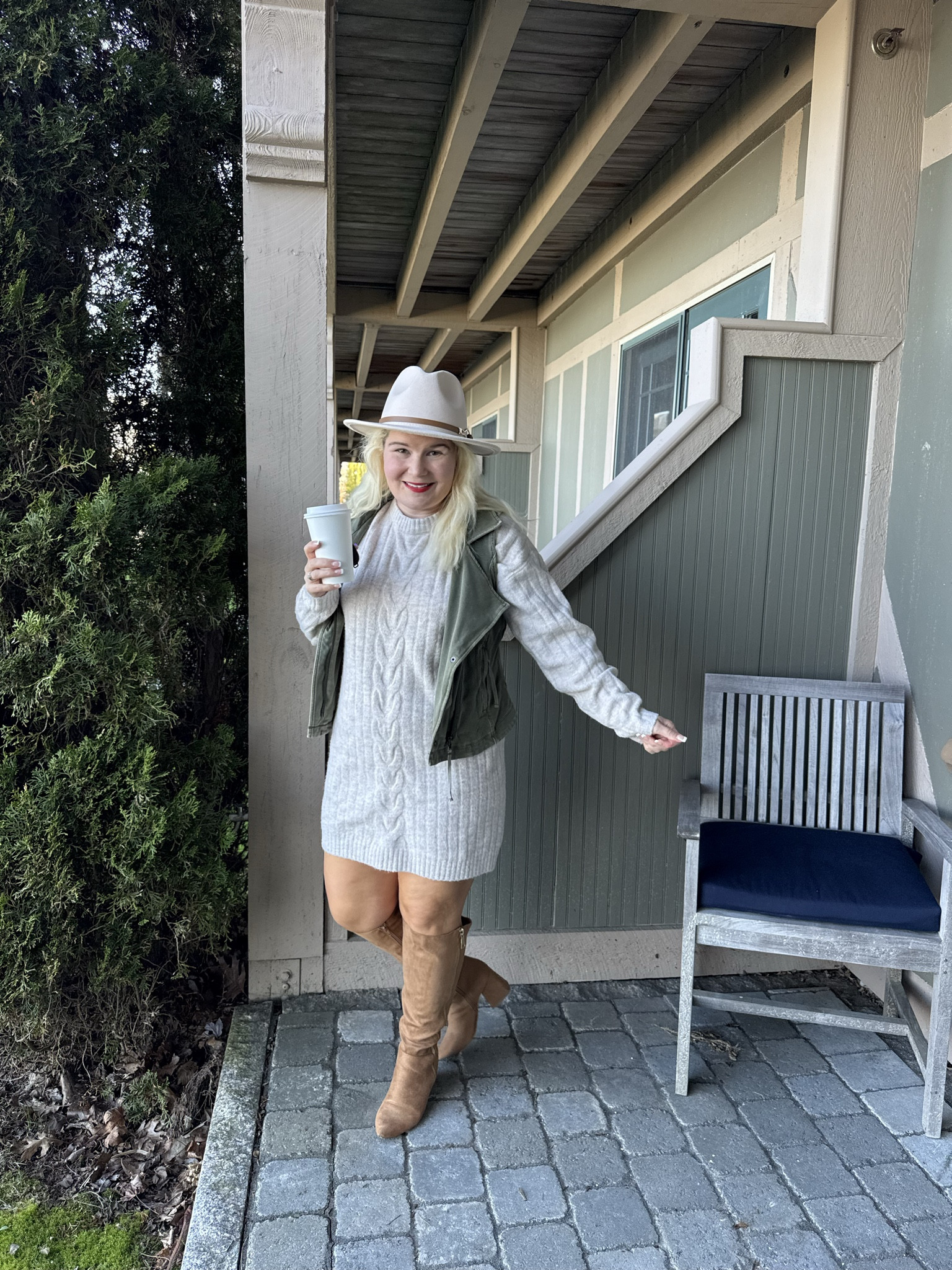 Tuesday ootd. I love a great sweater dress and it is sweater dress season!

#LTKPetite #LTKStyleTip #LTKWorkwear