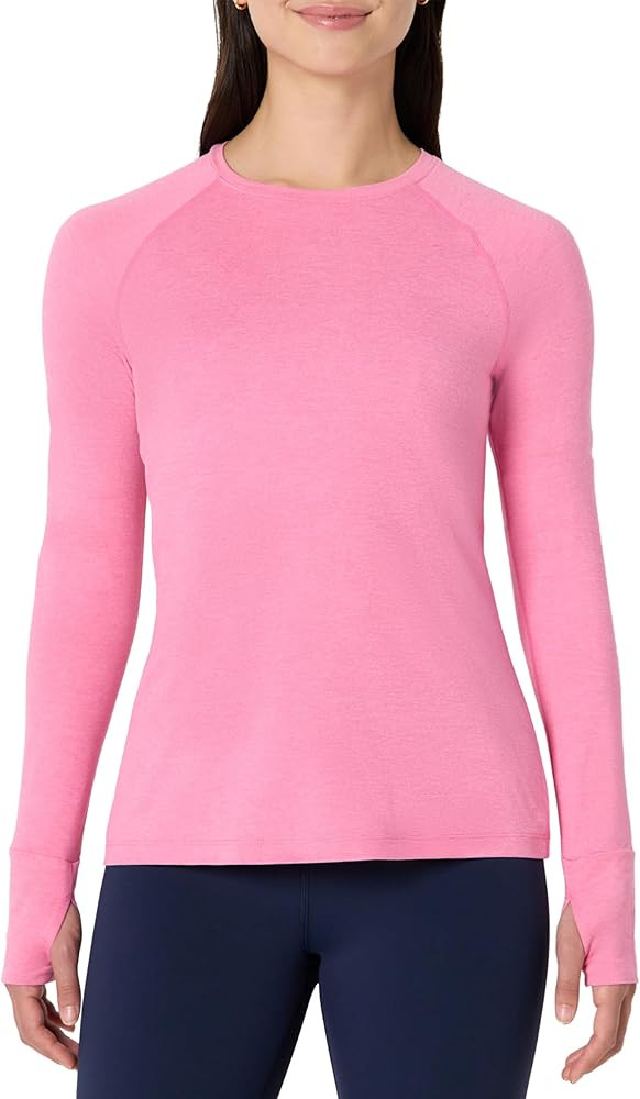 Amazon Essentials Womens Soft Stretch Performance Long-Sleeve Crewneck Shirt | Amazon (US)
