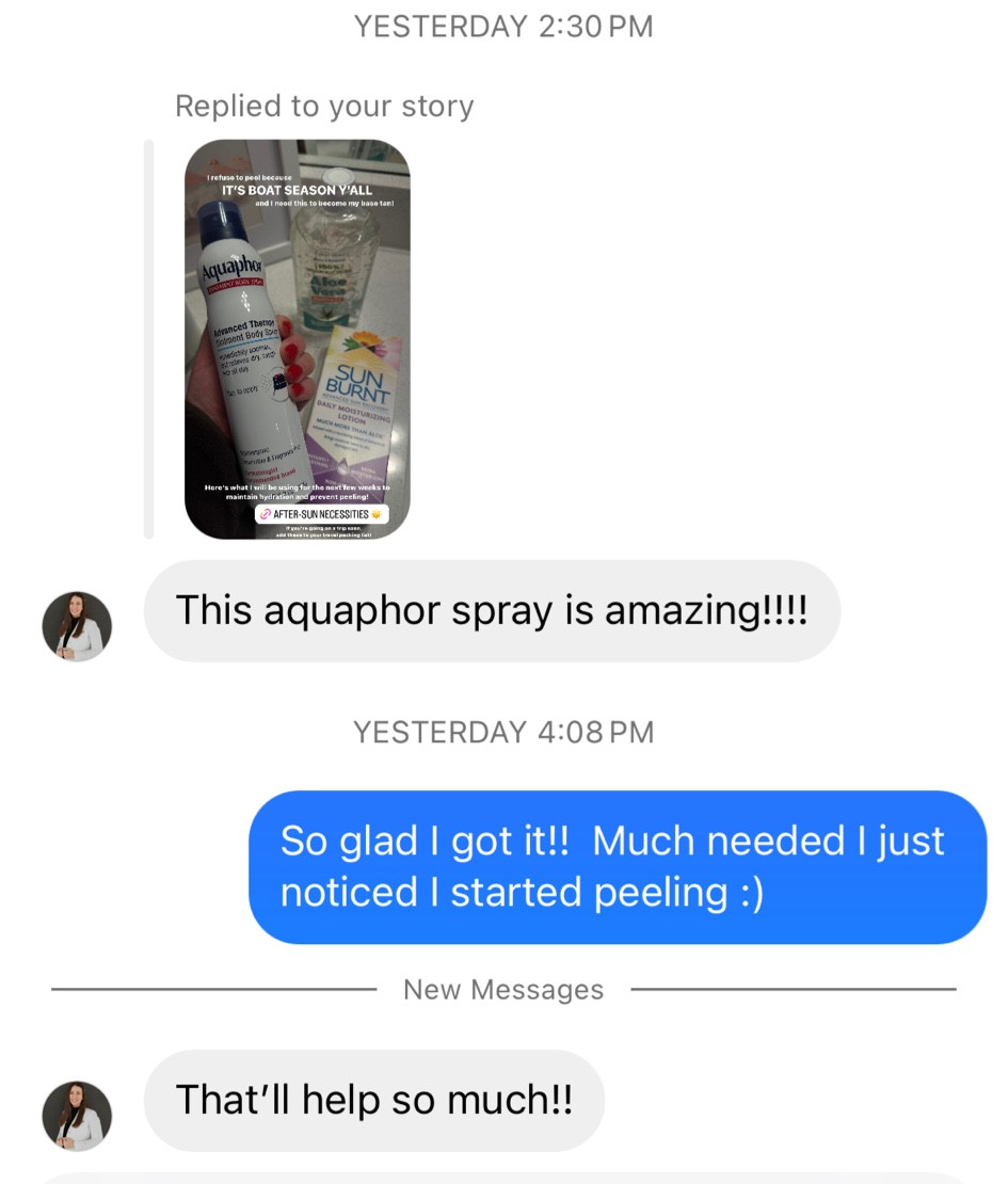 Messages from my esthetician who specializes in laser treatments 🫶🏼 Aquaphor is the good stuff! 

#LTKhome #LTKbeauty #LTKxTarget