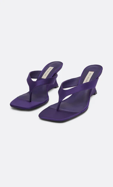 SCARLET THONG WEDGE - DEEP VIOLET | Bec & Bridge (Global)