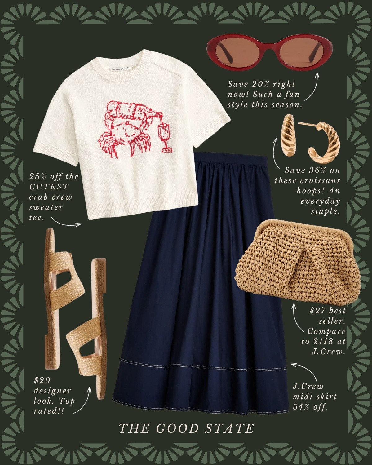 For all the Farmers Market girlies living their best life as the golden morning sunshine warms their face and a cool Spring breeze blows through their hair. For the ones with a market tote overflowing with fresh flowers and their hands full with a coffee and buttery croissant. For the ladies who love all things gingham, their trusty ball cap and the ease of a Springtime dress. This is for the girlies who wake up early for the market and may or may not take a little mid-day nap afterwards…followed by a picnic with all their market goodies and closest girlies of course. This collection is for you🍓🧺🫶🏼  Anthropologie , Anthro, Amazon, Quince, mini dress, maxi dress denim jacket, chore coat, earring, socks, beauty, sunglasses, spring outfit, spring fashion, tote bag, purse, woven purse, spring break, bandanna, scarf, quilted jacket, the good state, Lauren England, gola sneakers, clutch vacation outfit, hoop, earrings, American Eagle, target target fashion, target style sneakers, veja, mini dress, floral dress, wedding guest, dress, vacation, outfit, ootd, butter yellow, farmers market, dillards, nordstrom, travel outfit, spring fashion, gap, old navy, wedding guest dress, wedding guest, summer outfit


#LTKSummerEdit #LTKSaleAlert #LTKFindsUnder50