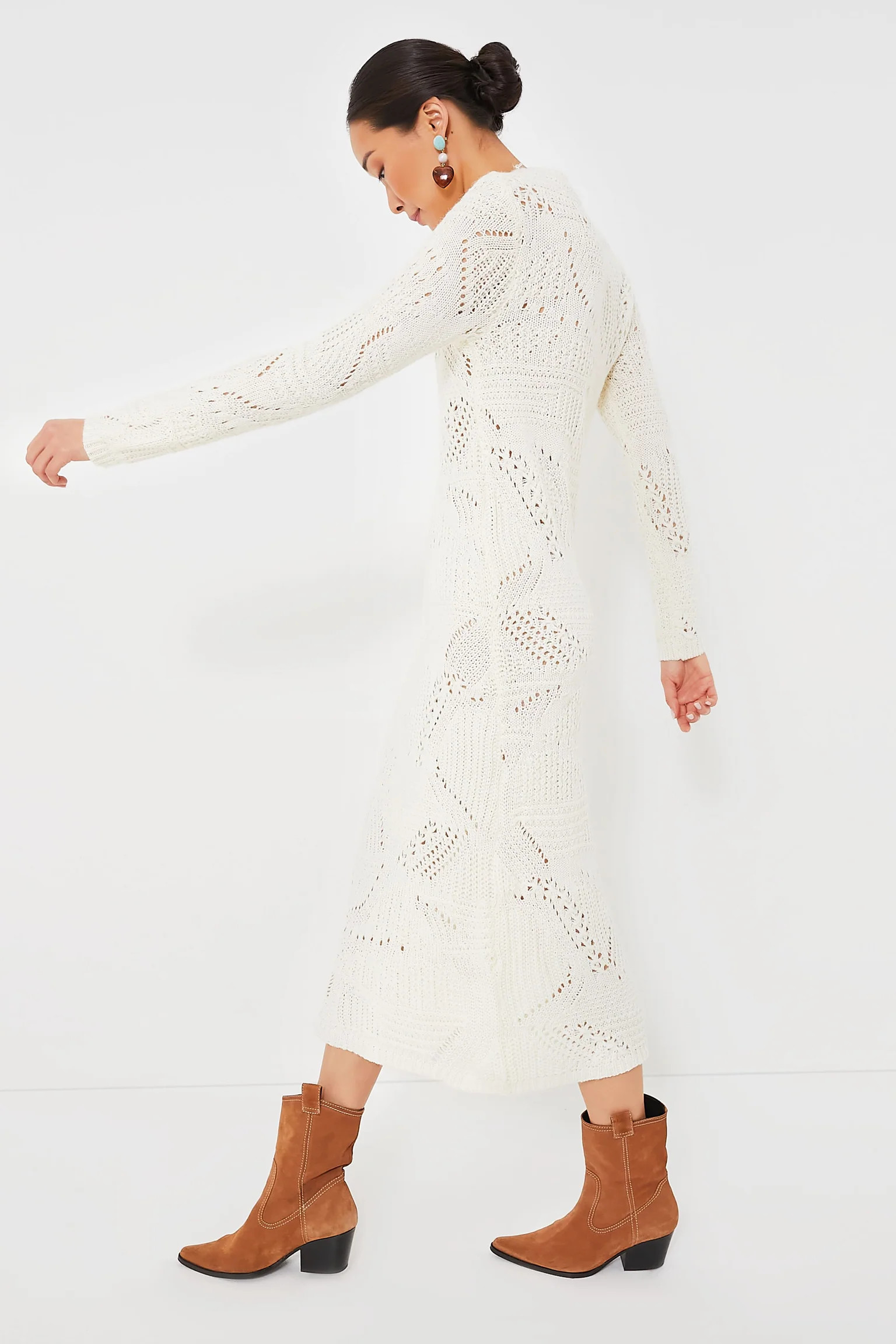 Cream Knit Maxi Dress | Tuckernuck (US)