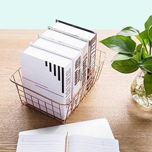 SINARDO Wire Storage Basket Organizer Bin Baskets for Kithen Cabinets Freezer Bedroom Bathroom (2... | Amazon (US)