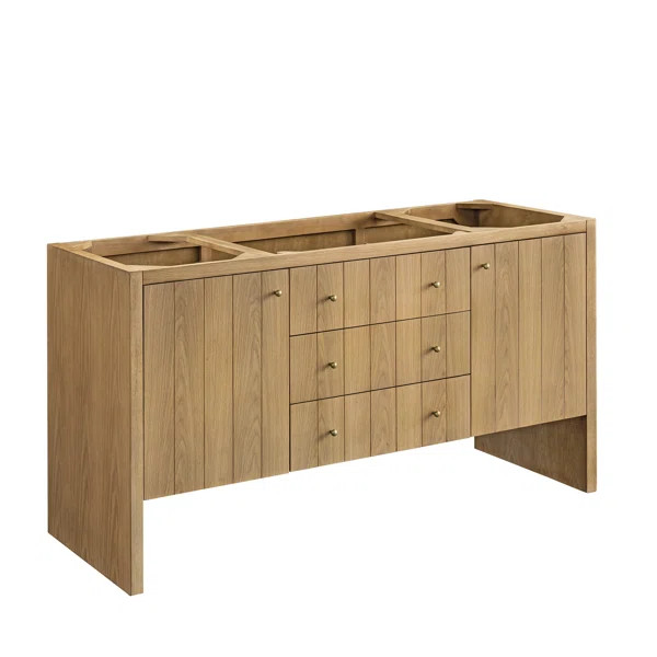 Hudson 60" Single Bathroom Vanity Base in Light Natural Oak Only | Wayfair North America