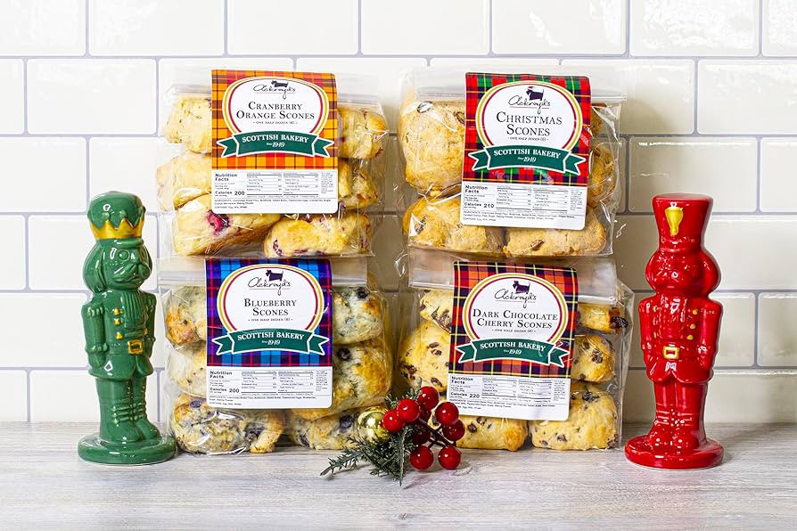 Ackroyd's Bakery Afternoon Tea Party Celebration 2 Dozen Fresh Baked Scones Variety Pack - Bluebe... | Amazon (US)