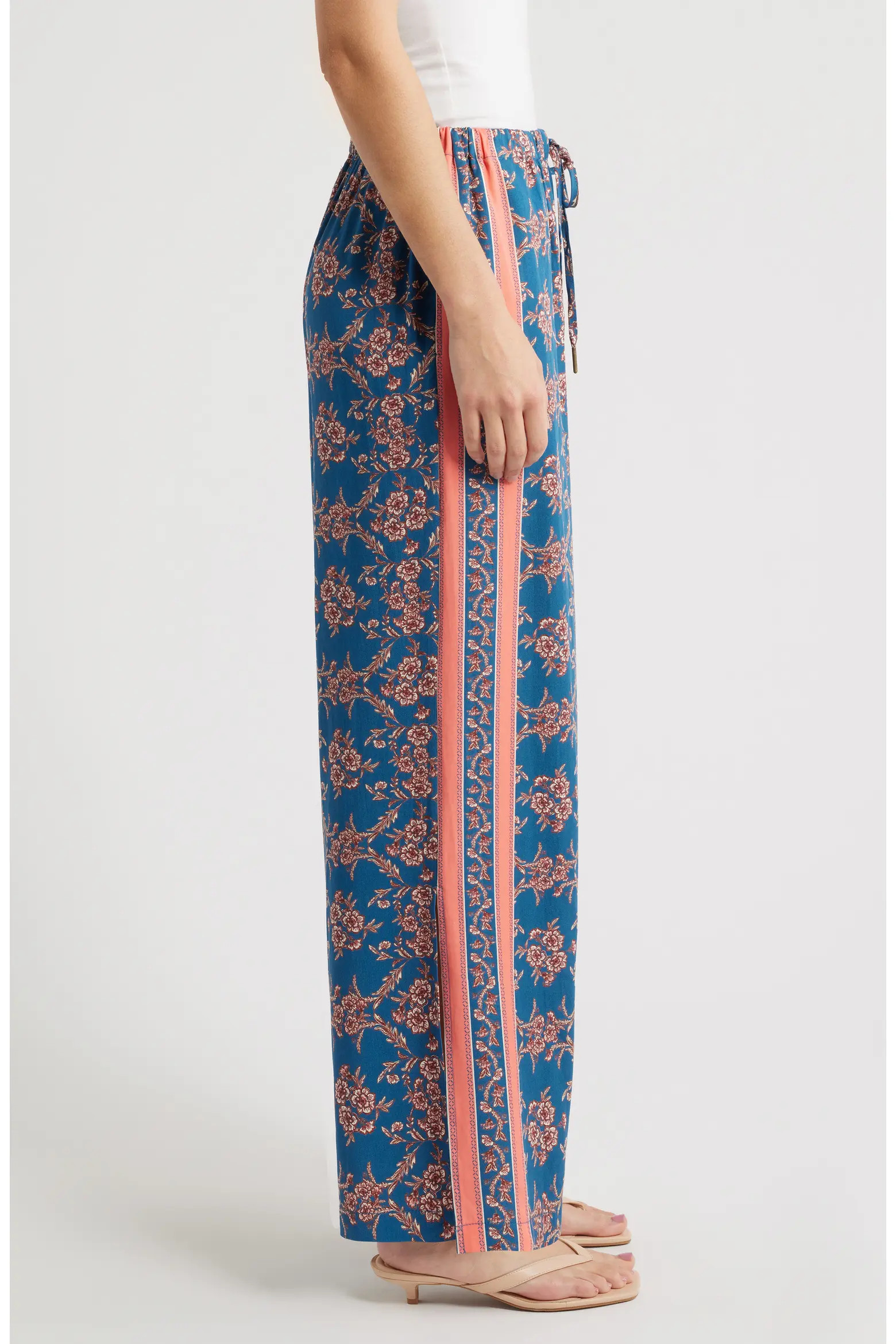 CITY BLUES Floral Side Slit Lounge Pants (Women) | Nordstrom | Nordstrom