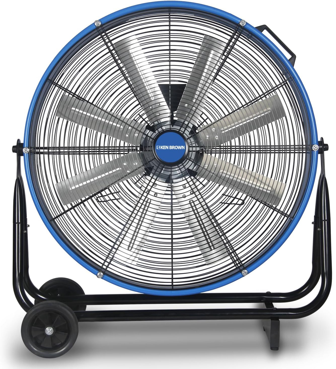 KEN BROWN 24 Inch Industrial Drum Fan, High Velocity Floor Shop Fan, Heavy Duty, 9500 CFM, 8 Blad... | Amazon (US)