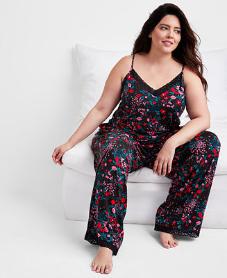 State of Day Women's Lace-Trim Camisole Pajama Set, XS-3X, Created for Macy's - Macy's | Macy's