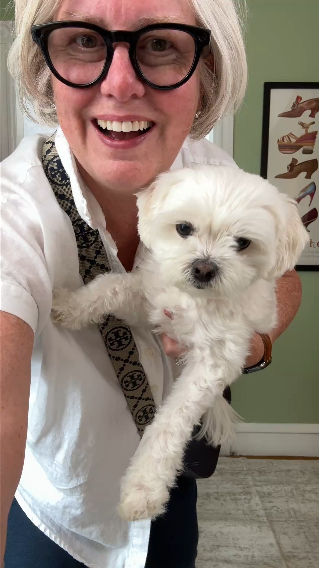 What to Wear on a Casual Exercise Day! I wore this Quince linen top with kick flare cropped leggings to physical therapy for my broken ankle. Paired it with Tory Burch accessories to still look put-together.

#LTKActive #LTKMidsize #LTKOver40