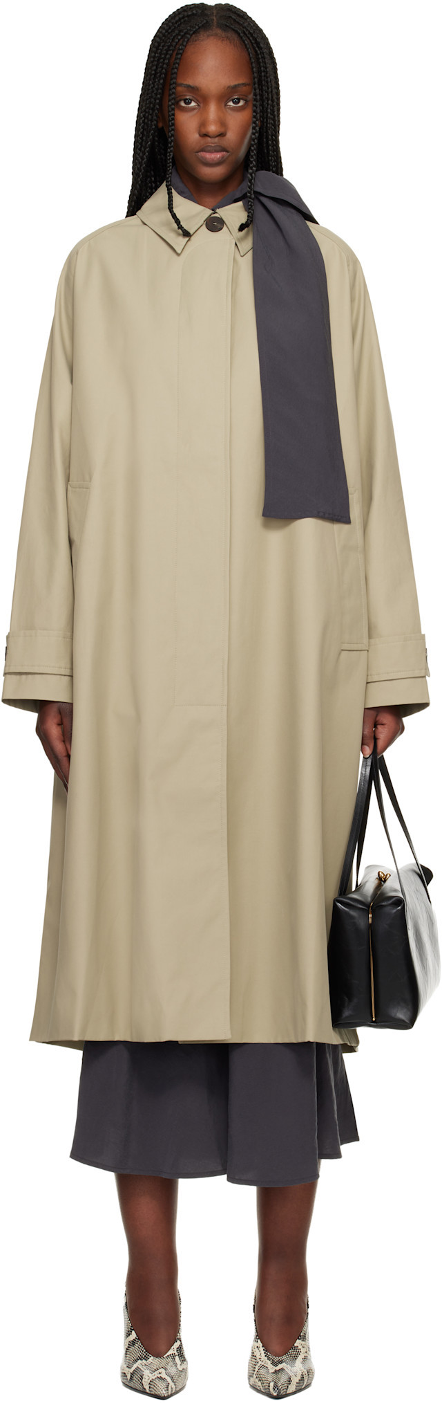 Studio Nicholson - Beige Holin Technical Cotton Trench Coat | SSENSE