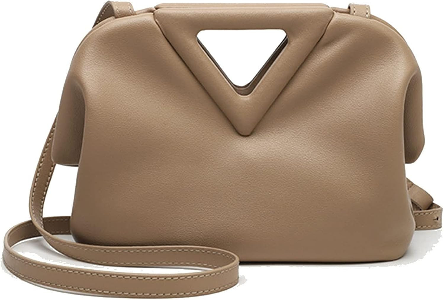 Women's Shoulder Handbags,Leather Cream Purses Dumpling Bag,Crossbody Evening Bags Soft,for Party... | Amazon (US)