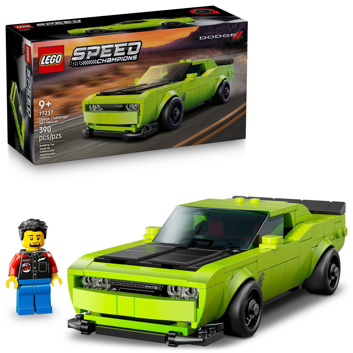 LEGO Speed Champions Dodge Challenger SRT Hellcat Sports Car Building Toy 77237 | Target