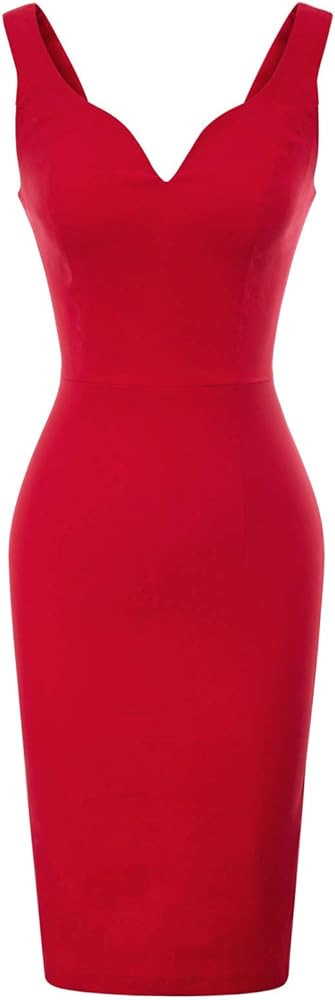 Deep V Neck Cocktail Dress | Amazon (CA)