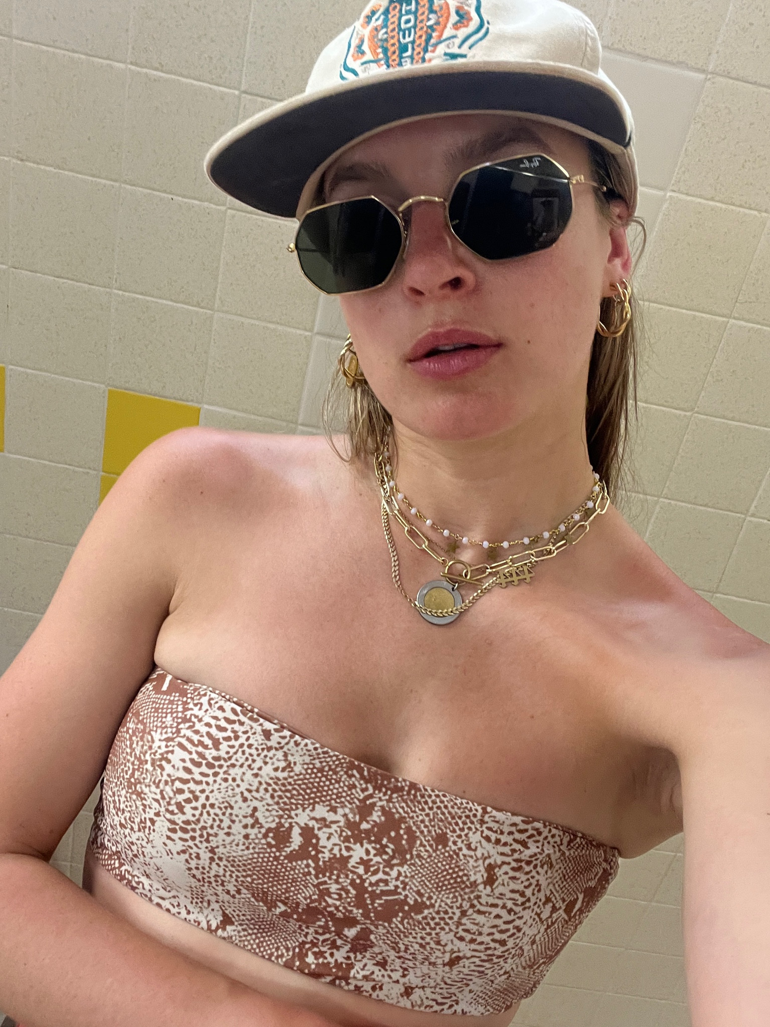 outfit by the watering hole 🫶🏽
hat is howler bros but linked a cool dupe cuz i was unable to libel the original! linked the bikini, the sunnies (2 options because i think one is sold out), the necklaces, and the earrings!! sunglasses swimsuit earrings and 2 necklaces are exact! the rest are dupes so you can complete the look! i love this laid back style 🪐💫🐴🤎🤠🤘🏽
swimsuit stays on great and is soft and comfortable, necklaces are awesome and stack great, earrings haven’t tarnished in water, and sunnies are rayban so obvi are quality ! ◡̈ enjoyyyyy mwah! xo 

#LTKSeasonal #LTKGiftGuide #LTKstyletip