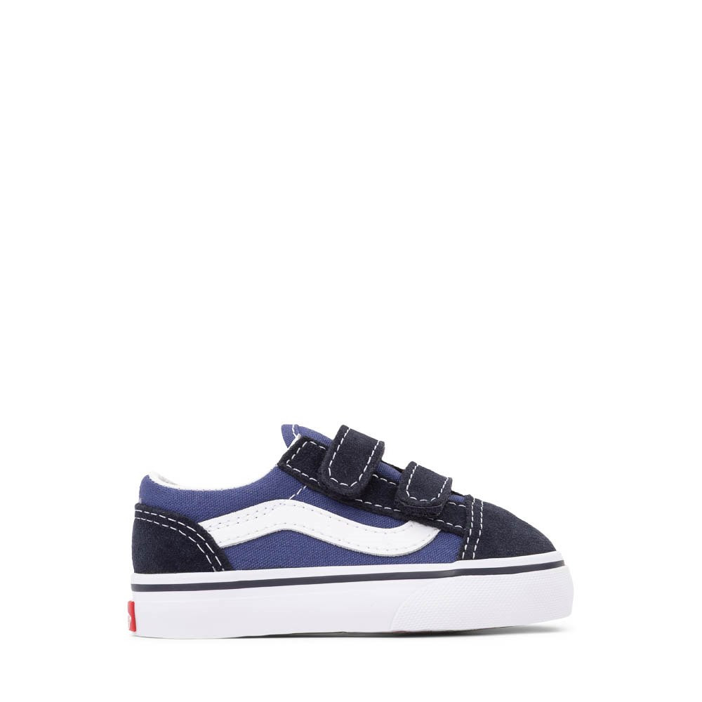 Vans Old Skool V Skate Shoe - Baby / Toddler - Blue / Navy | Journeys