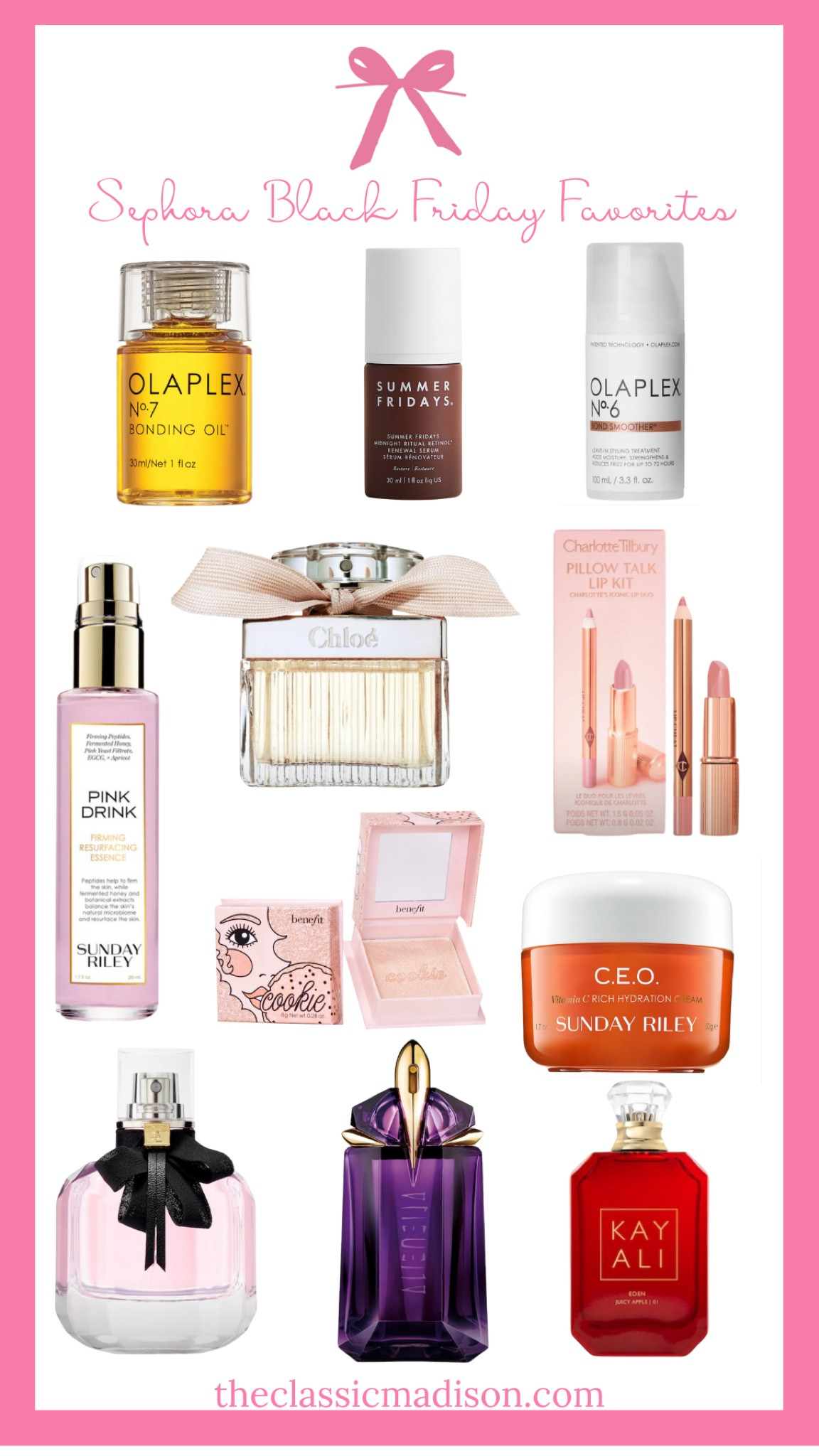 💄 Black Friday Beauty Finds! Sephora’s Black Friday sale is packed with all your faves at unbeatable prices. From cult-favorite skincare to iconic makeup, you’ll want to add these to your cart NOW. 🙌

✨ Top Picks:

Charlotte Tilbury Pillow Talk Lip Kit for the perfect pout 💋
Olaplex No. 7 Bonding Oil for stronger, shinier hair ✨
Sunday Riley C.E.O. Cream for glowing skin 🌟
📌 These deals won’t last long—save this post and shop now! 💬 What’s your go-to beauty product from Sephora?

#SephoraBlackFriday #LTKBeauty #SkincareFavorites #MakeupMustHaves

#LTKSaleAlert #LTKBeauty #LTKCyberWeek